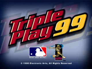 Triple Play 99 title screen for Playstation